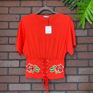 ZARA ❤️ Corset T-shirt